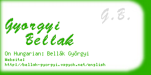gyorgyi bellak business card