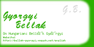 gyorgyi bellak business card